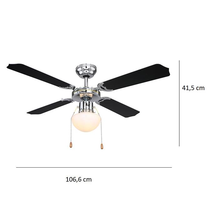 Deckenventilator 0309CSW 1*E27 PL1