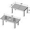 Tisch Lenox 75,9x90,4 Weiß/Beton,2