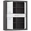 Schrank Lenox 103cm Weiß/Beton,2