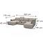Ecksofa Bergamo U L Viton 192,6