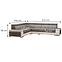 Ecksofa Ester Alfa 13 + Madryt 120,3