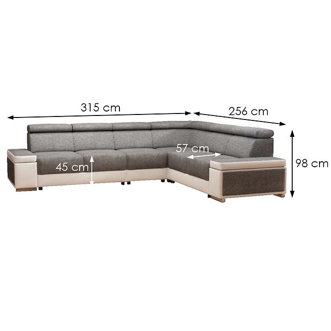 Ecksofa Ester Alfa 13 + Madryt 120