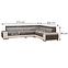 Ecksofa Ester Alfa 13 + Madryt 120,4