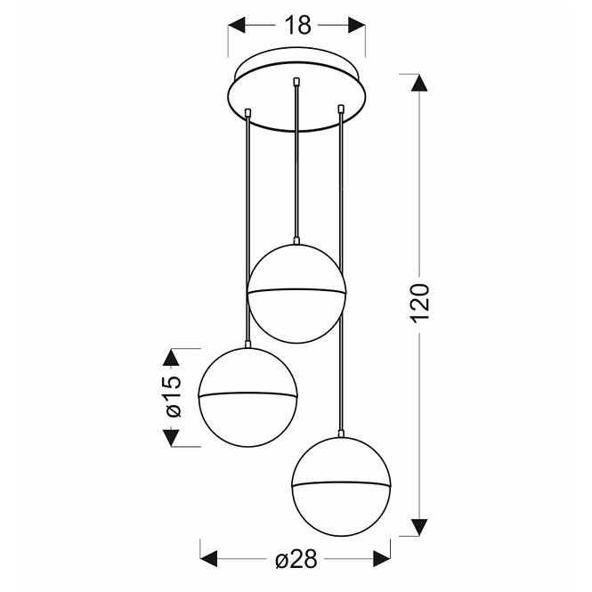 Leuchte A0031-331 Furni  3x5W LED 4000K