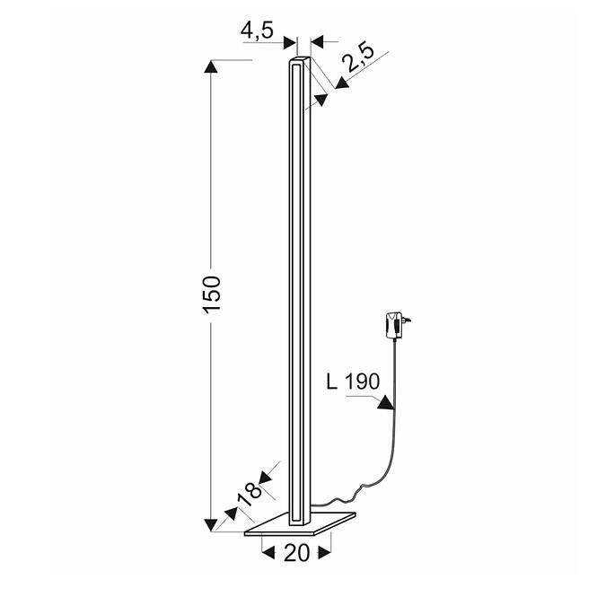 Leuchte A0003-510 Rodney 35W LED 4000K