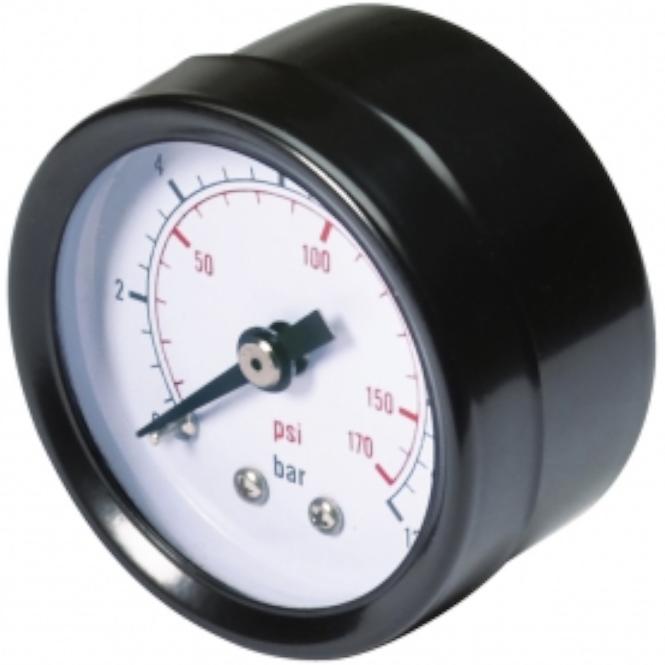 Manometer 10 bar 1/4”m +1/8”m 40mm stanley