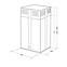 Dunstabzugshaube WK-9 Isla Luna inox/schwarz,4