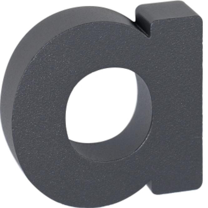 Aluminium Nummer 3D Matt Anthrazit A RN.100LV