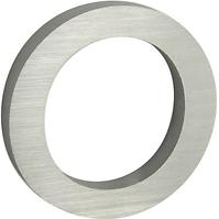 Aluminium Nummer 3D Silber matt 0 RN.100LV