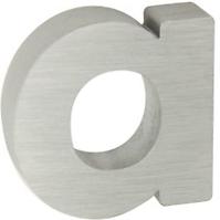 Aluminium Nummer 3D Silber matt A RN.100LV