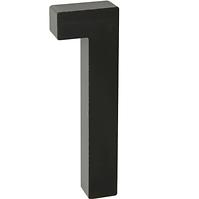 Aluminium Nummer 3D schwarz matt 1 RN.100LV