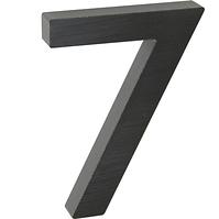 Aluminium Nummer 3D schwarz matt 7 RN.100LV