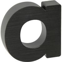 Aluminium Nummer 3D schwarz matt A RN.100LV