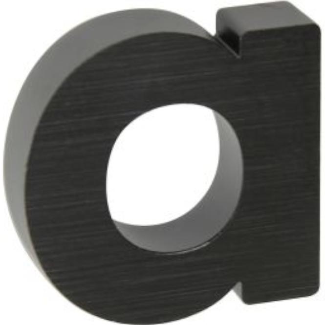 Aluminium Nummer 3D schwarz matt A RN.100LV