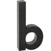 Aluminium Nummer 3D schwarz matt B RN.100LV