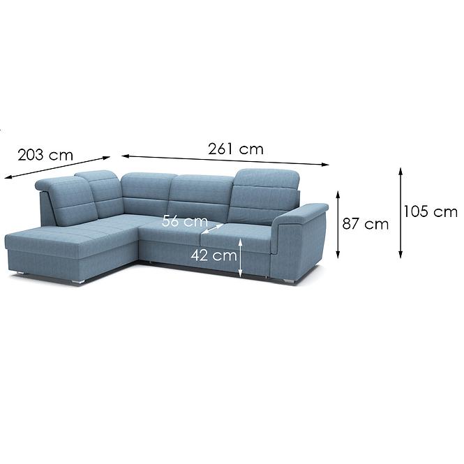 Ecksofa Bergamo L L Viton 198