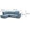 Ecksofa Bergamo L L Viton 198,6