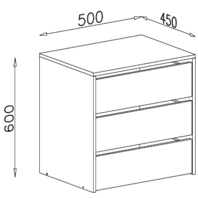 Container Schrank Duca Eiche Sonoma 160