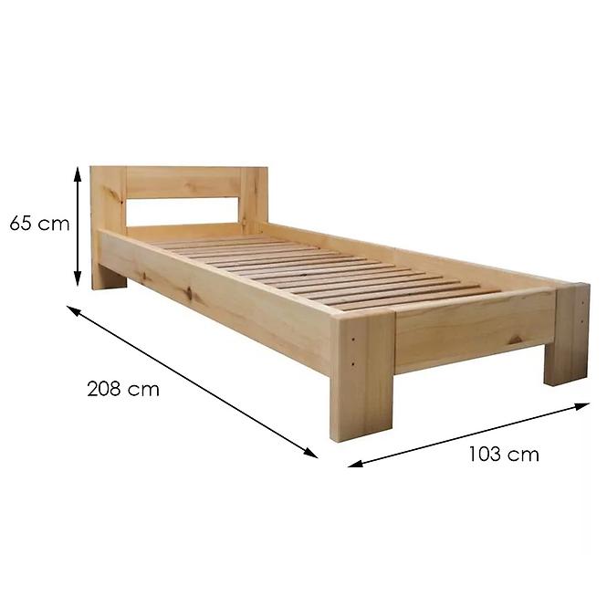 Bett Kuba  90cm Kiefer