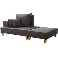 Sofa Daren L + Fußstütze Portland 95