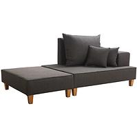 Sofa Daren R + Fußstütze Portland 95