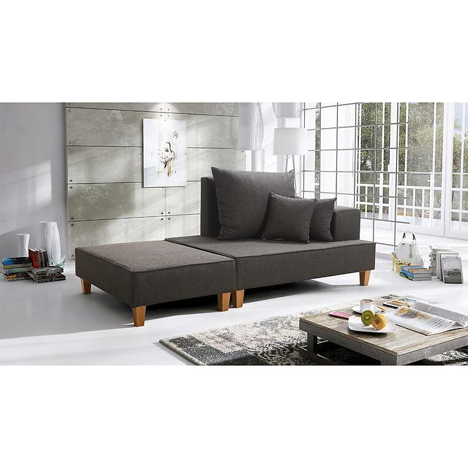 Sofa Daren R + Fußstütze Portland 95