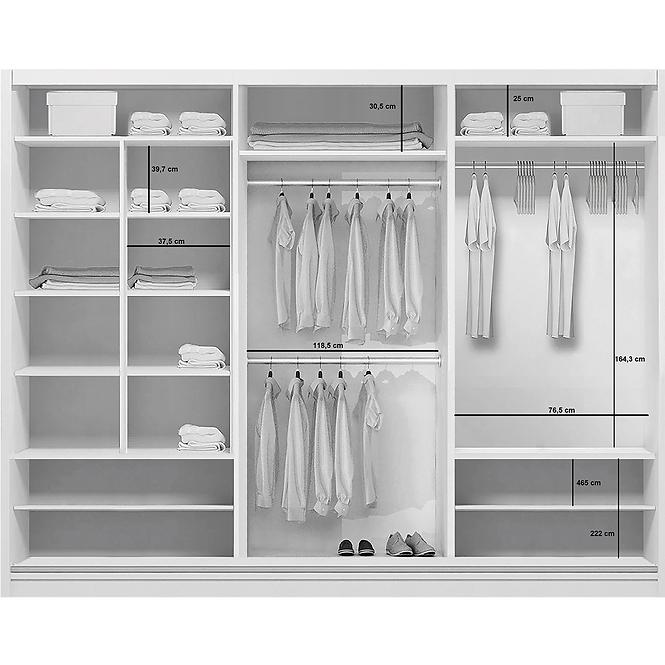 Schrank Wanda 278cm Eiche Sonoma