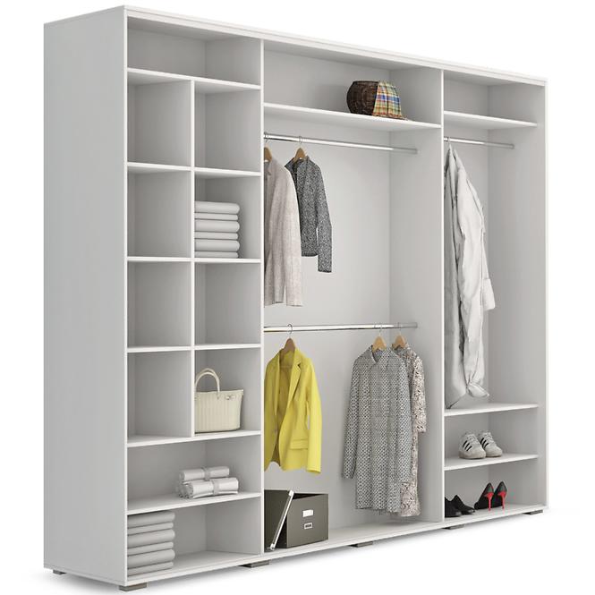 Schrank Milena 278cm Spiegel Eiche Sonoma