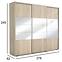 Schrank Milena 278cm Spiegel Eiche Sonoma,2