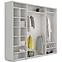 Schrank Milena 278cm Spiegel Eiche Sonoma,4