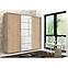 Schrank Alicja 278cm Spiegel Kraft Golden/Weiß,5