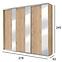 Schrank Nadia 278cm Spiegel Kraft Golden,2