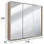 Schrank Jagoda 278cm Spiegel Kraft Golden,2
