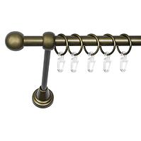 Garnische I Classic 16 Gold mit Patina 240cm Kugel mit Sicherung