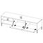 Tv Tisch Lucas 155cm Eiche Artisan/Schwarz,4