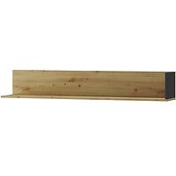 Regal Lucas 155cm Eiche Artisan/Schwarz Mat