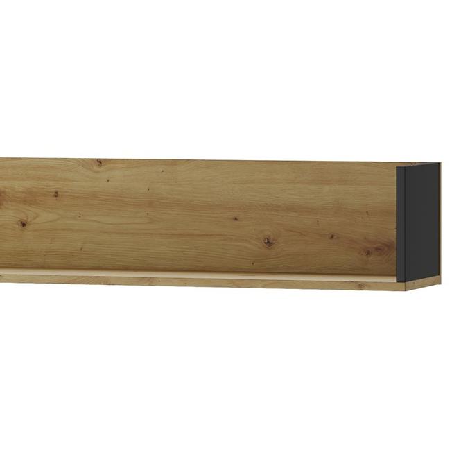 Regal Lucas 155cm Eiche Artisan/Schwarz Mat