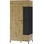 Schrank Lucas 70 Eiche Artisan/Schwarz Mat