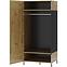 Schrank Lucas 70 Eiche Artisan/Schwarz Mat,2