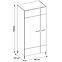 Schrank Lucas 70 Eiche Artisan/Schwarz Mat,3