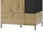 Schrank Lucas 70 Eiche Artisan/Schwarz Mat,7