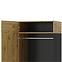 Schrank Lucas 70 Eiche Artisan/Schwarz Mat,8
