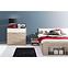 Bett Milo 140cm Mit Nachttisch 2 St. Eiche Sonoma 3d/Weiß,3