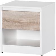 Nachttisch Wenecja 42cm Weiß/Eiche Sonoma