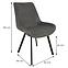 Stuhl Kansas Tk. Grau 820-19,2