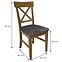 Stuhl Kr-01 Eiche Tk. Grau Ar-11046,5