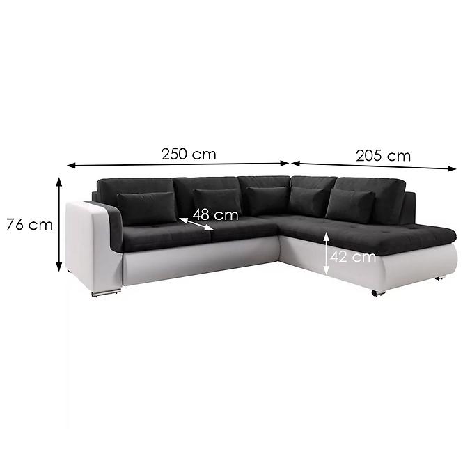 Ecksofa Fado L rechte Kronos 7+Madryt 120