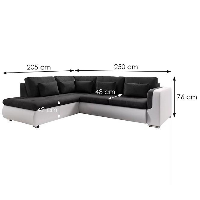 Ecksofa Fado L linke Kronos 7+Madryt 120