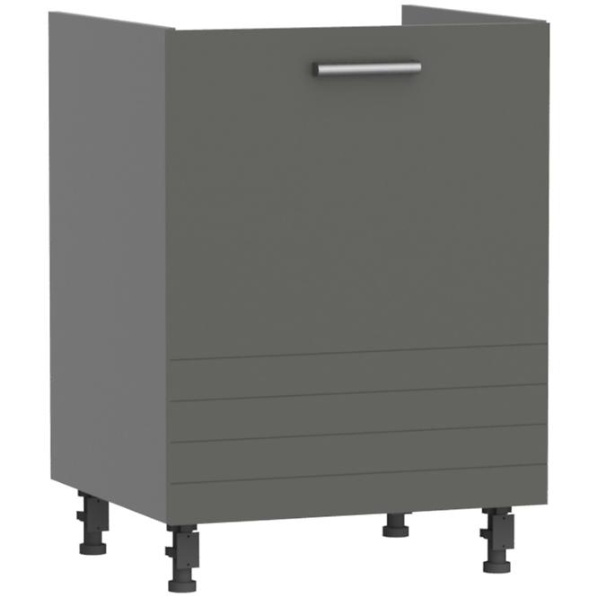 Küchenschrank Paula Grau D60 Zl F1 /P Bb
