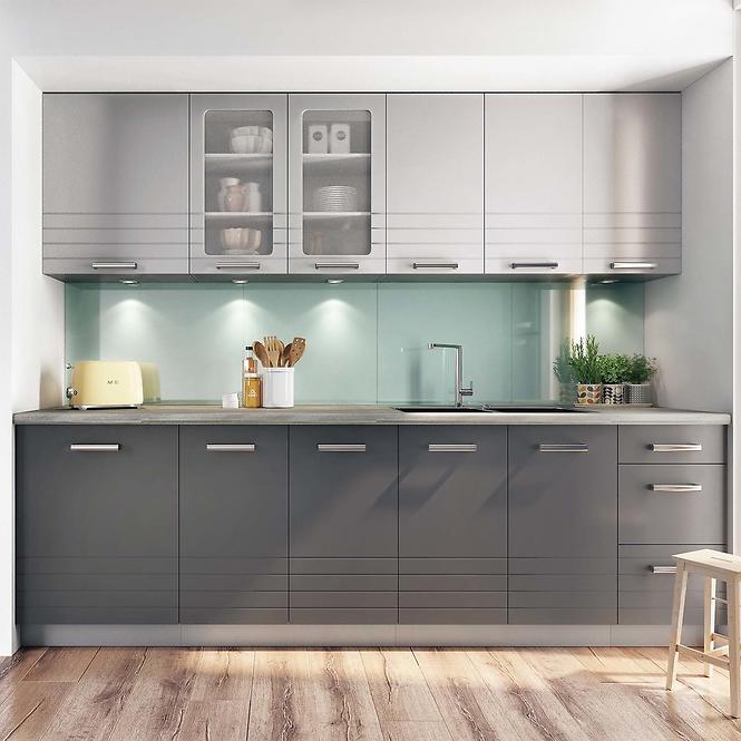Küchenschrank Paula Grau D60 Zl F1 /P Bb